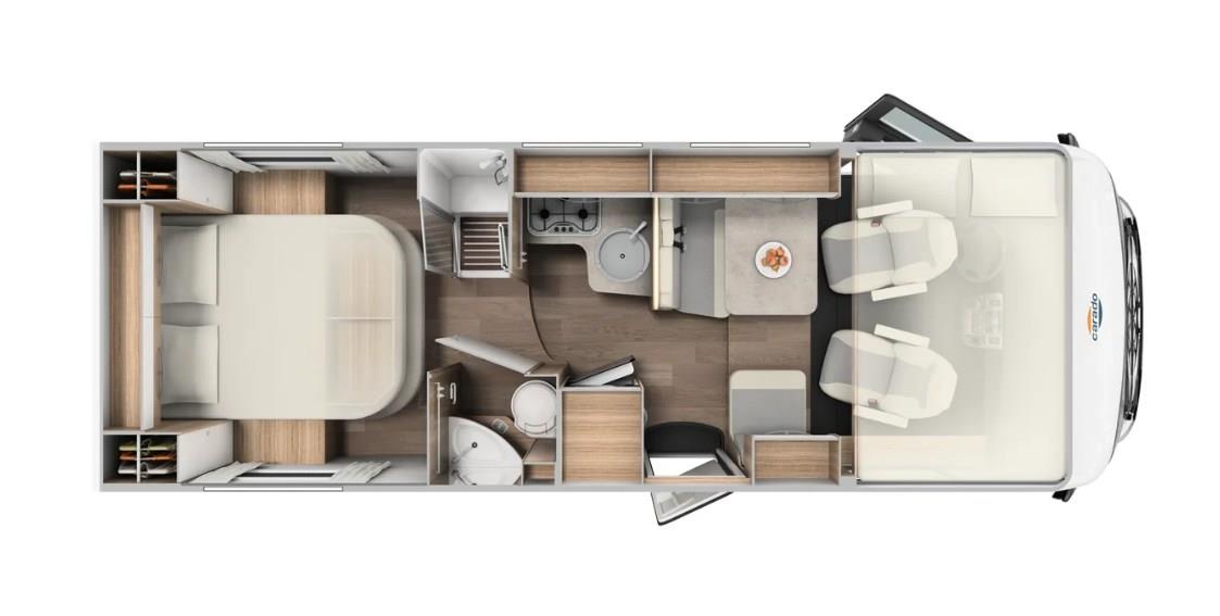 Wohnmobil mit 4 Schlafplätzen Innenansicht 4